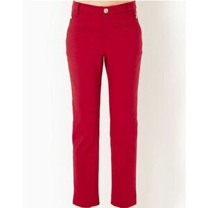 NWT Lilly Pulitzer Ana High Rise Pant Malbec Red- Size 10